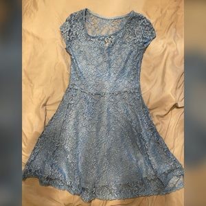 TMG blue lace sun dress